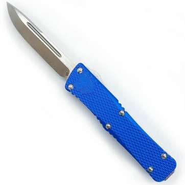 Cobratec Mini Knurled Blue Mamba Drop OTF 2.25" CobraTec Knives