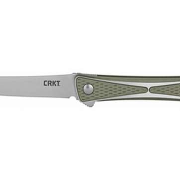 Columbia River Crossbones Folder 3.5" AUS-8 Straightback Aluminum Gray Columbia River CRKT