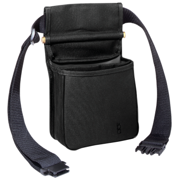 Boyt Harness Divided Shell Pouch with 2" Wide Belt Leather Black Outdoor Connection