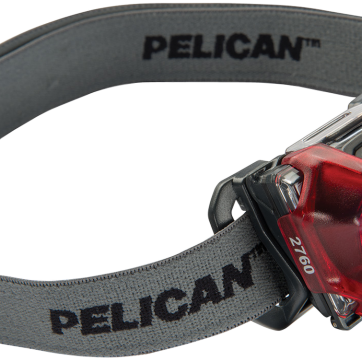 Pelican 2760 Headlamp Clear 42/289 Lumens AAA (3) Battery Red Polycarbonate Pelican Cases