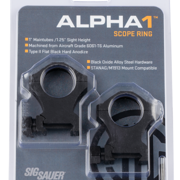 Sig Electro-Optics Alpha1 Tactical 1" Ring Set