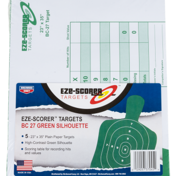 Birchwood Casey EZE-Scorer BC-27 Paper 23" x 35" Silhouette Green