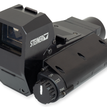 Steiner Close Quarters Thermal Sight 1-4x 18mm 2.5 MOA Interchangeable Reticle Black Steiner Optics