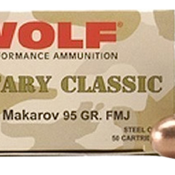 Wolf Military Classic 9x18mm Makarov 95gr