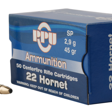 PPU Standard Rifle 22 Hornet 45gr