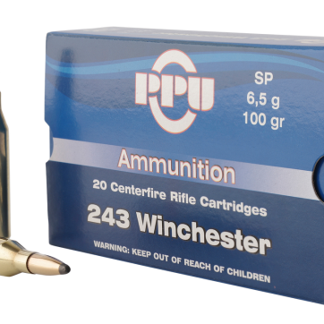 PPU Standard Rifle 243 Winchester 100gr