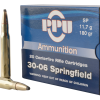 PPU Standard Rifle 30-06 Springfield 180gr