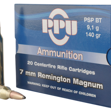 PPU Standard Rifle 7mm Remington Mag 140gr