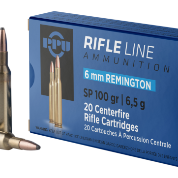 PPU Standard Rifle 6mm Remington 100gr