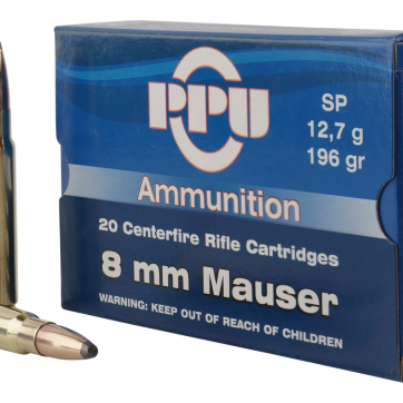 PPU Metric Rifle 8mm Mauser 196gr