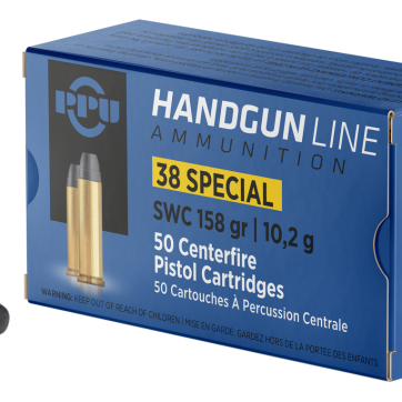 PPU Handgun 38 Special 158gr