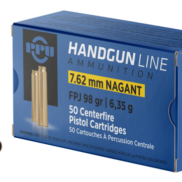 PPU Handgun 7.62x38mmR Nagant 98gr