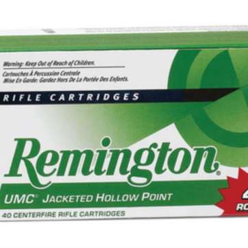 Remington UMC Value Pack 223 Rem/5.56 NATO 45GR JHP 40 Box/10 Cs Remington